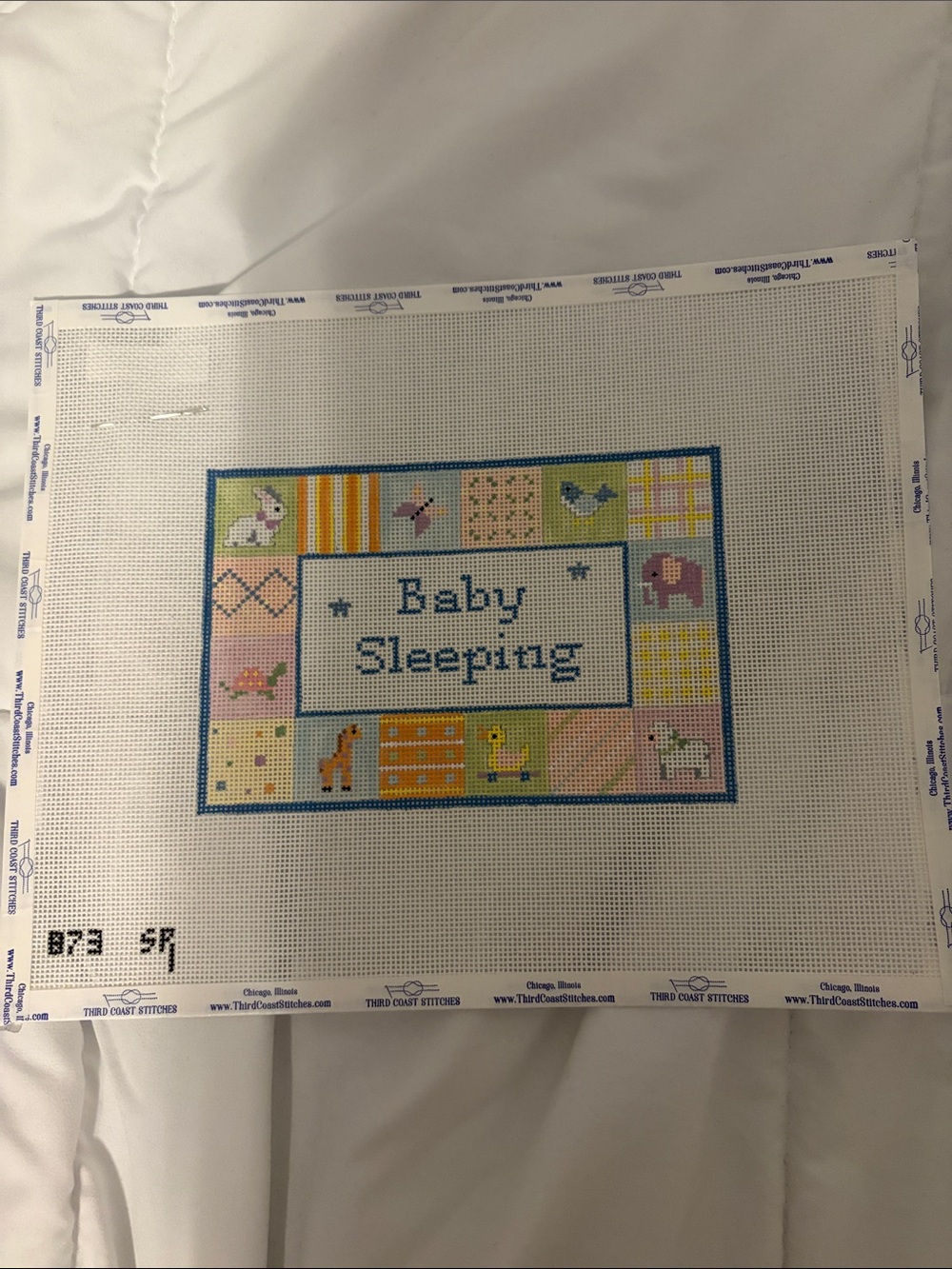 Baby Sleeping Needlepoint Canvas